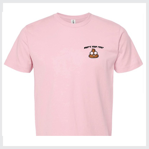 Bristol Stool Scale Form Tee: Pink